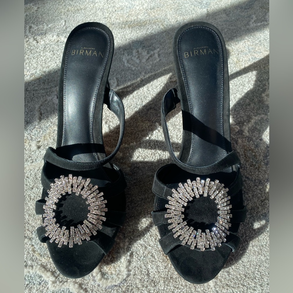 NWT Alexandre Birman Alicia
Suede Embellished Mules